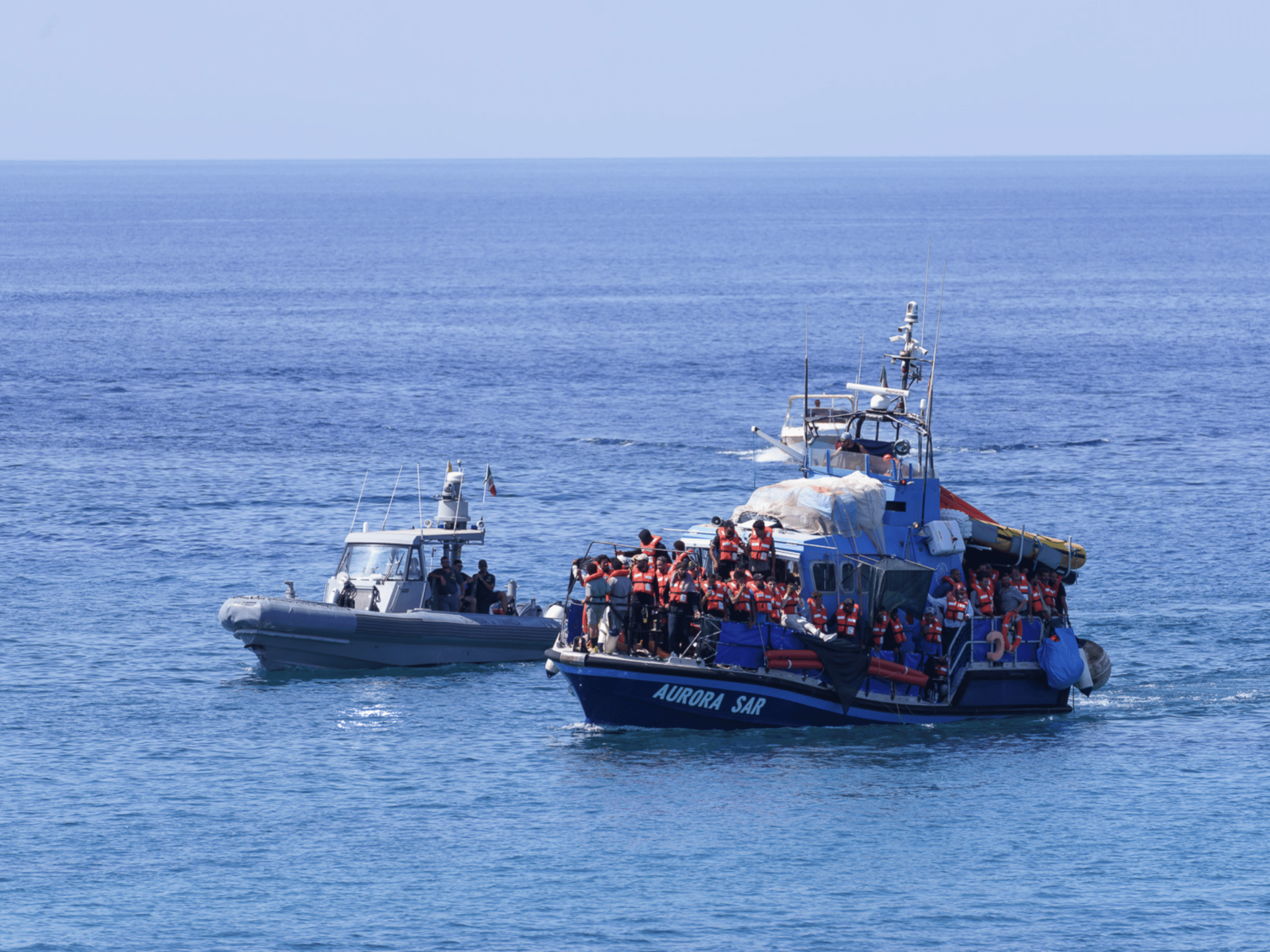 Aurora rescue 20th July 2024, 71 people together wit Trotamat III
