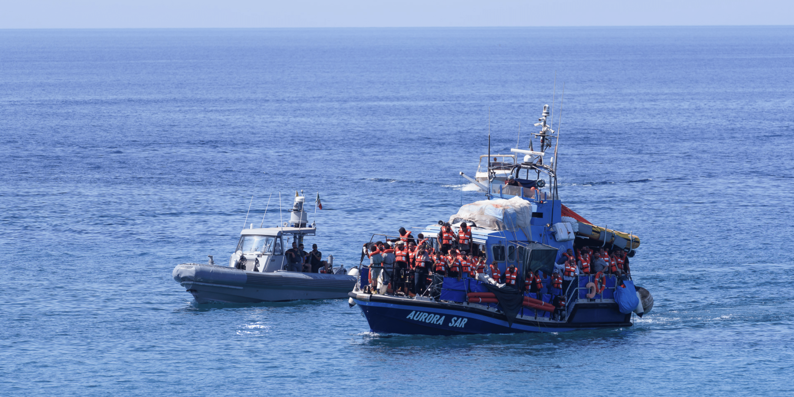 Aurora rescues 71 people Aurora rescue 20th July 2024, 71 people together wit Trotamat III