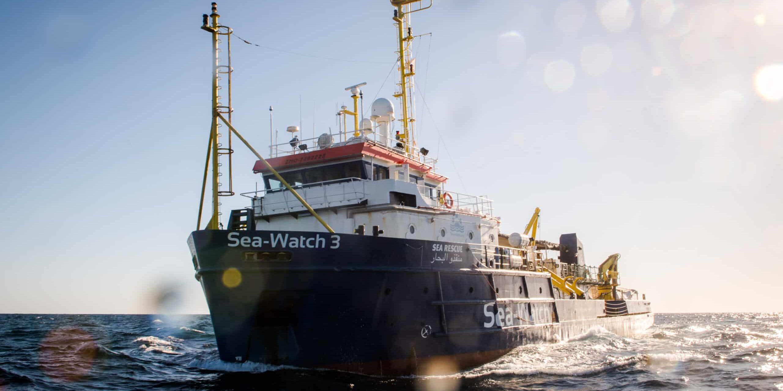 The Sea-Watch 3 patrolling the Central Mediterranean Search and Rescue Zone; International Waters off Libya; 19/12/2018